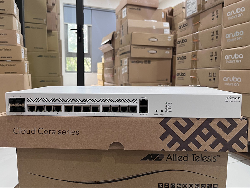 Router MikroTik CCR2116-12G-4S+ 12x 1GE, 4x 10G SFP+, RouterOS L6