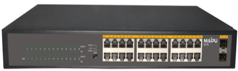 Switch Maipu IS170-26TP-AC L2, 24*Ports Base-T, 2*Ports SFP, PoE+, Unmanaged